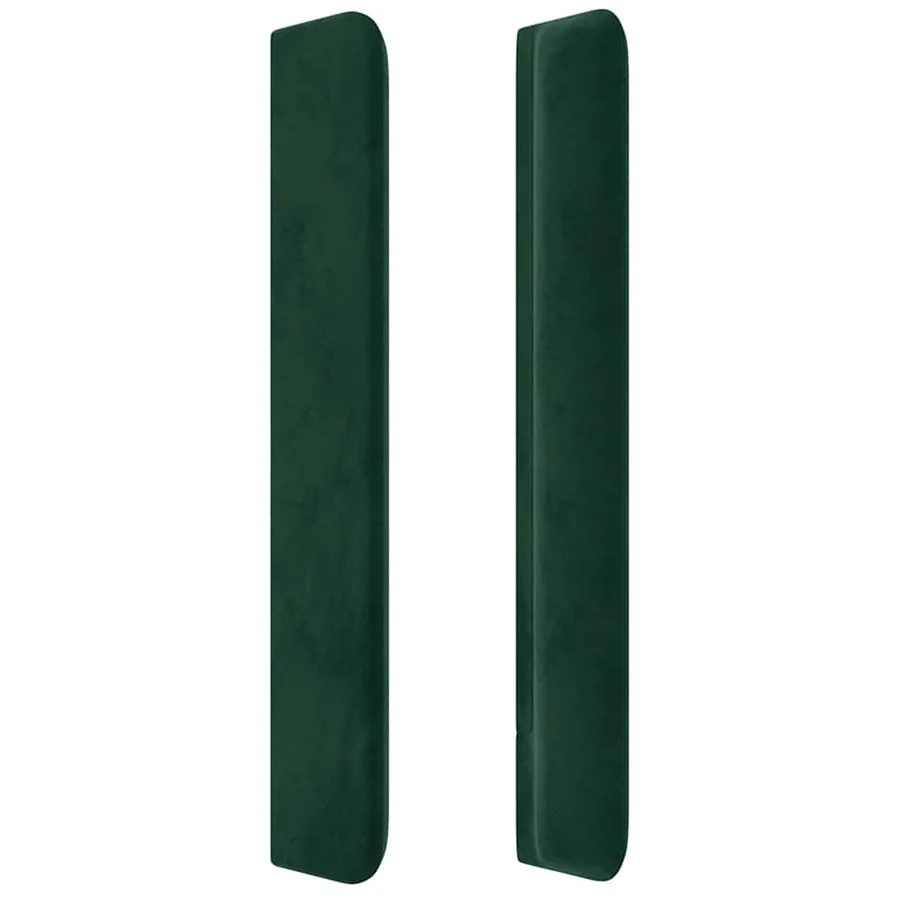 Tête de lit avec oreilles Vert foncé 83x16x118/128 cm Velours - 4