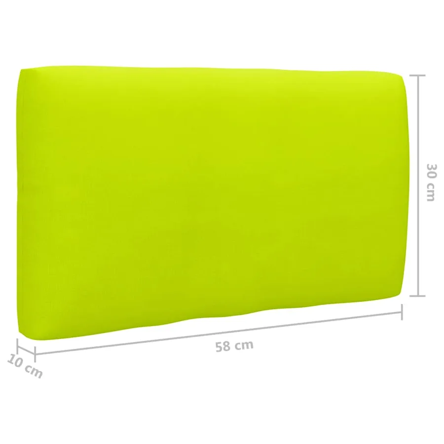 Salon de jardin palette 4pcs avec coussins Bois de pin imprégné - 11