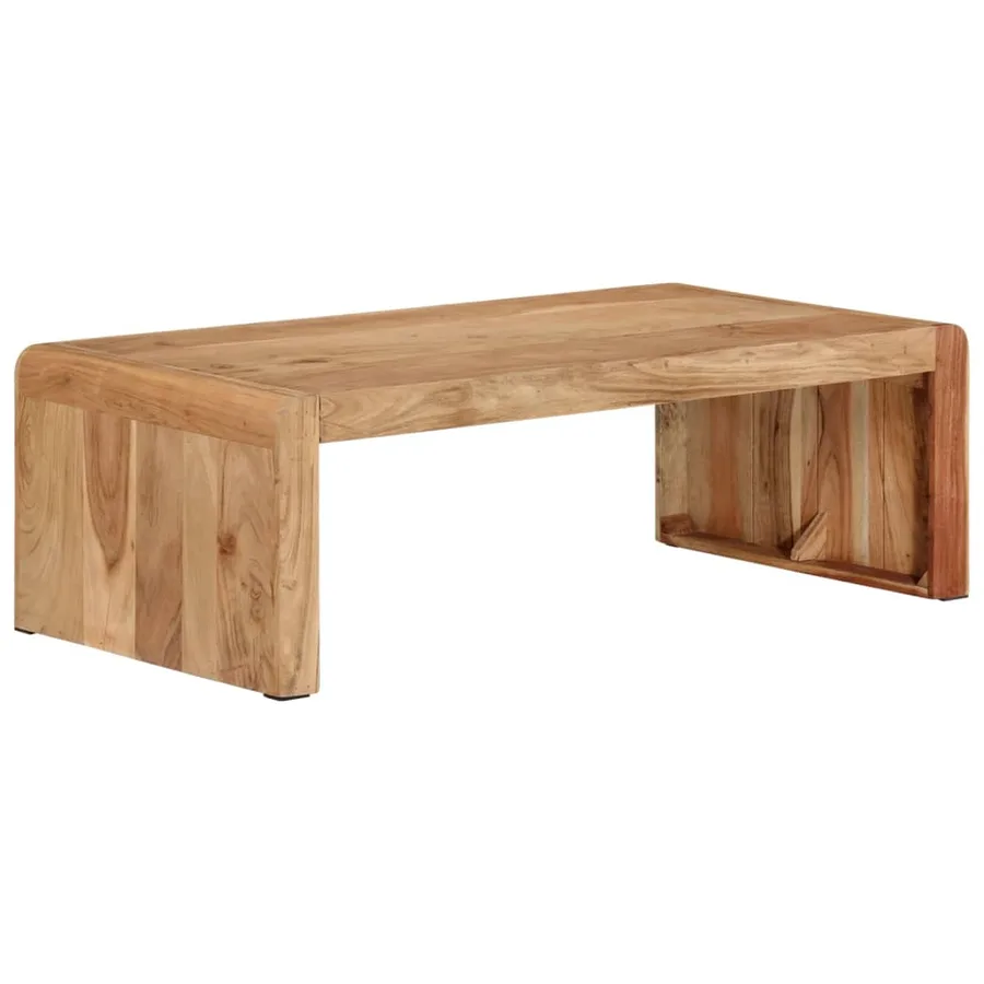 Table basse 110x55x35 cm bois massif d'acacia - 7