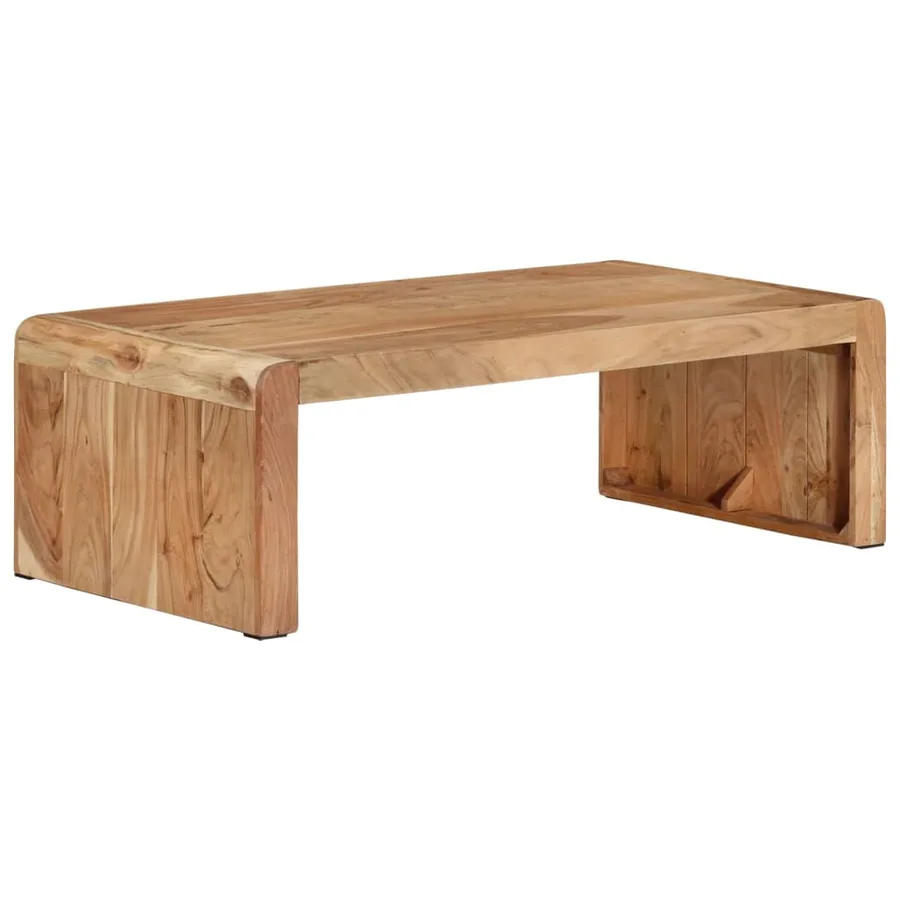 Table basse 110x55x35 cm bois massif d'acacia - 8