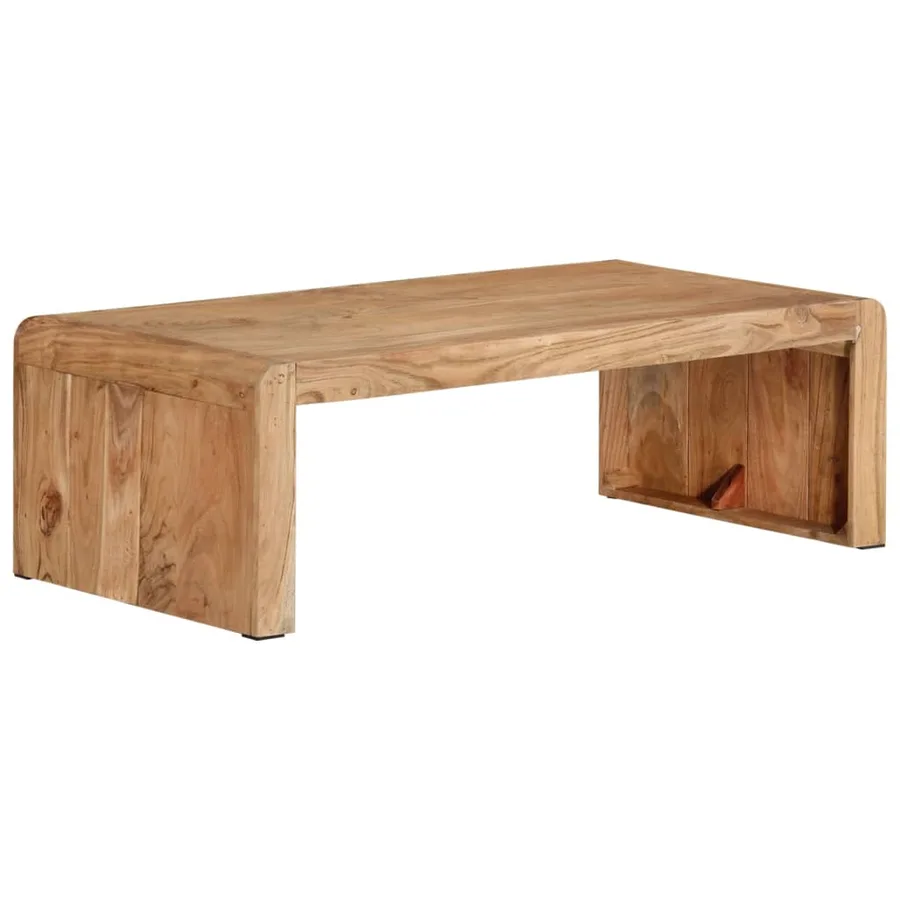 Table basse 110x55x35 cm bois massif d'acacia - 9