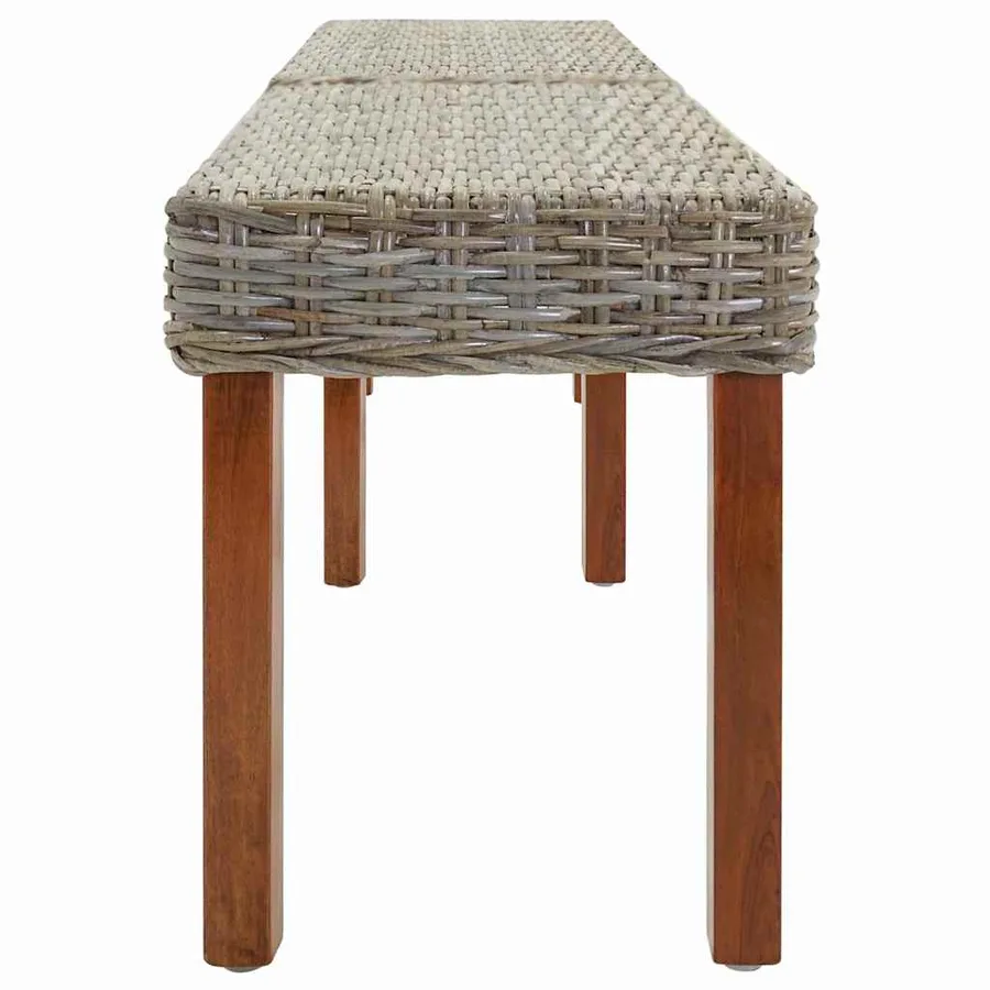 banc Naturel 160 x 35 x 45 cm Bois de mangue massif - 3