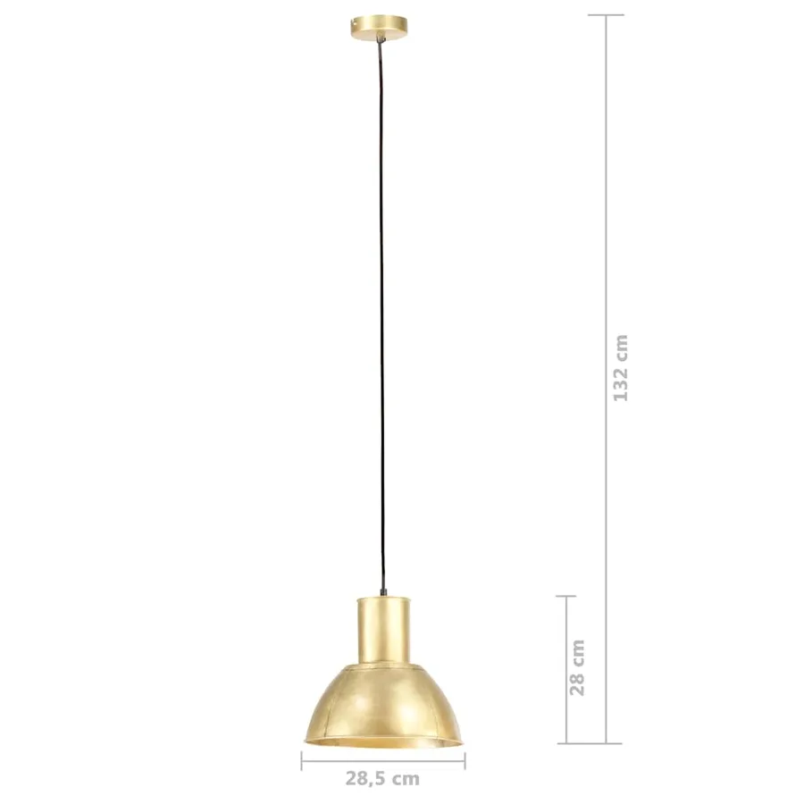 Lampe suspendue 25 W Laiton Rond 28,5 cm E27 - 9