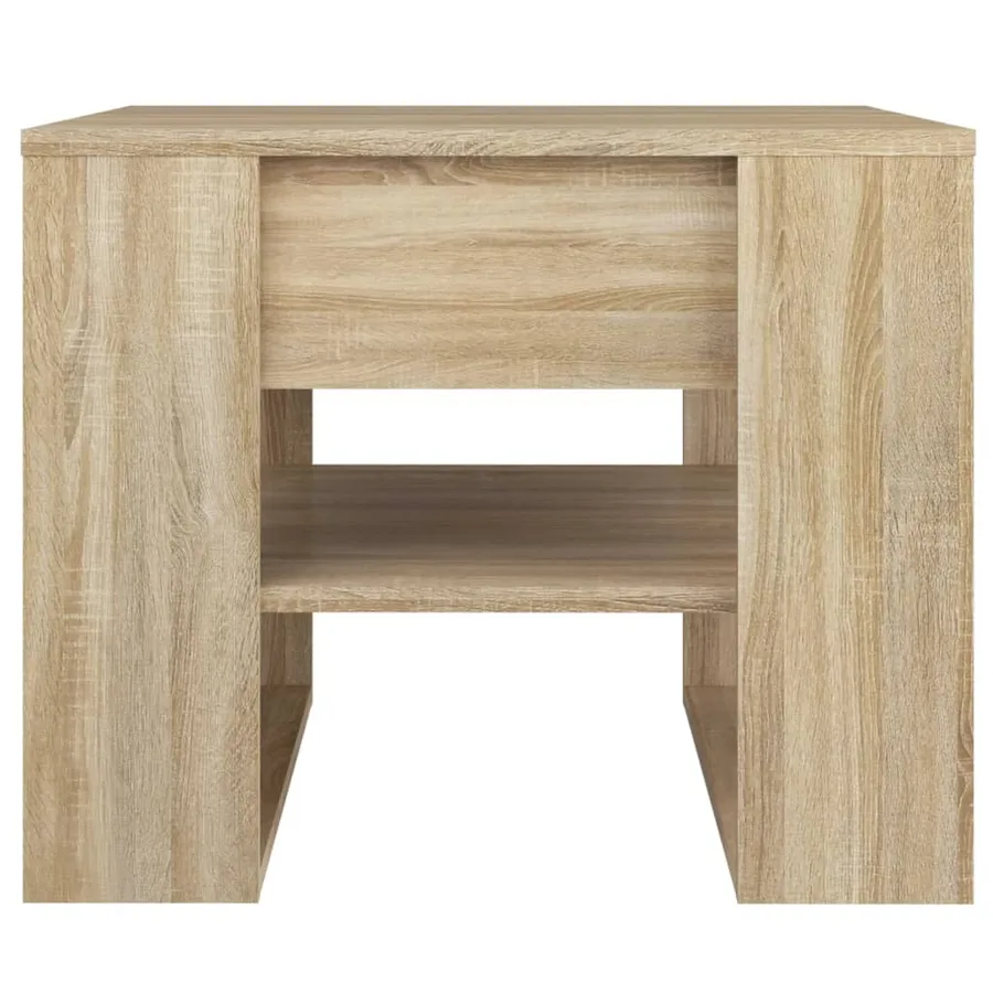 Table basse chêne sonoma 55,5x55x45 cm bois d'ingénierie - 3