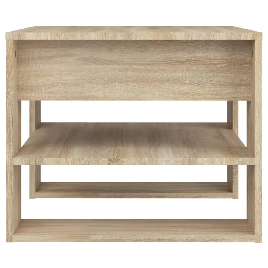 Table basse chêne sonoma 55,5x55x45 cm bois d'ingénierie - 4