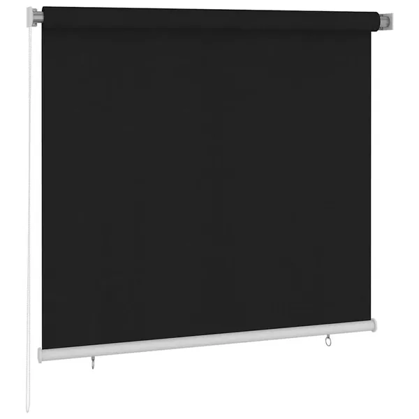 Store roulant d'extérieur 165 (l) x 140 (H) cm noir