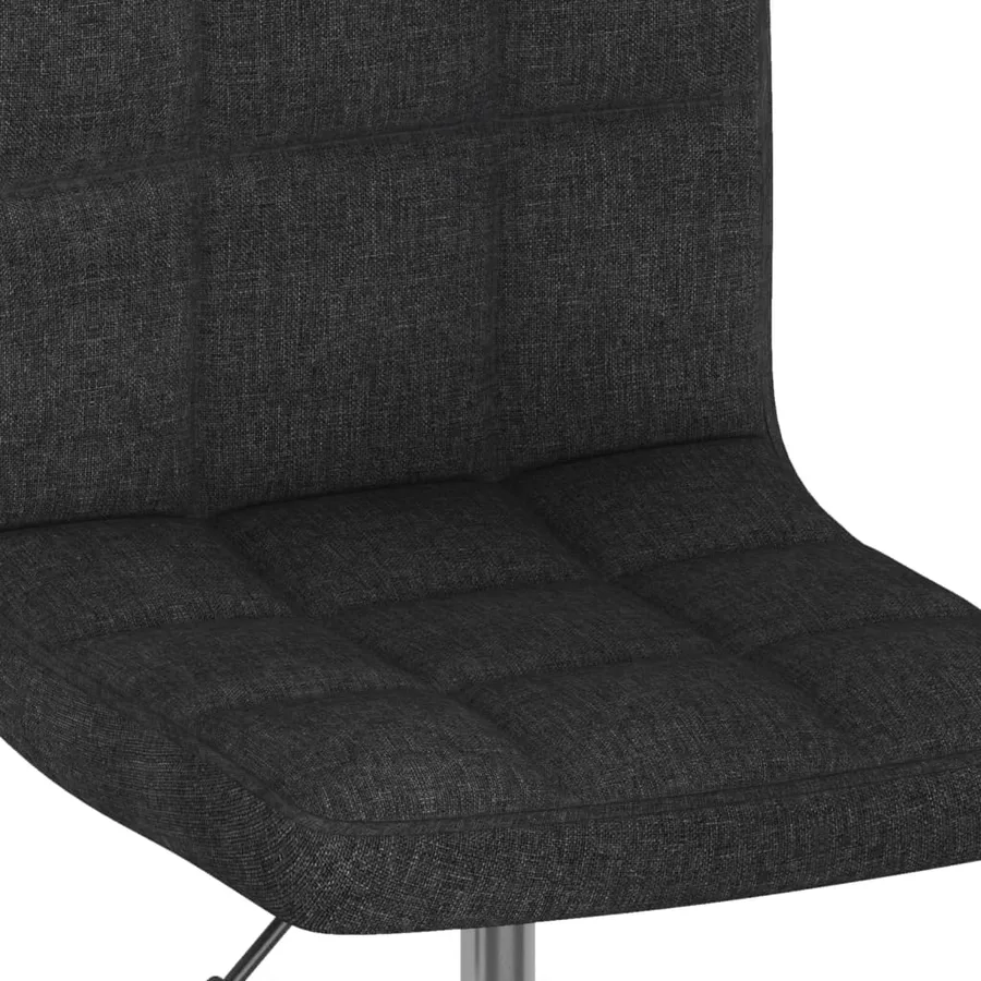 Chaises pivotantes à manger lot de 2 noir tissu - 8