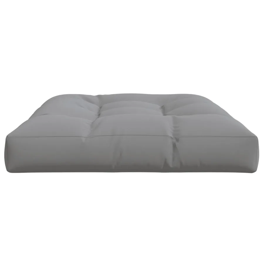 Coussin de palette gris 120x80x12 cm tissu - 5