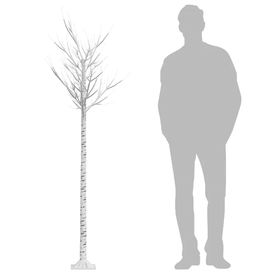 Sapin de Noël 220 LED blanc chaud Saule 2,2 m Int/Ext - 7