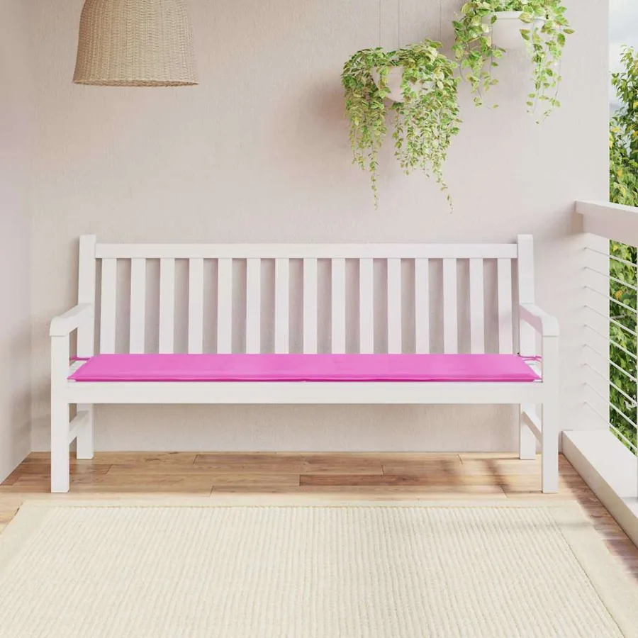 Coussin de banc Tissu Oxford Rose 150 x 50 x 3 cm