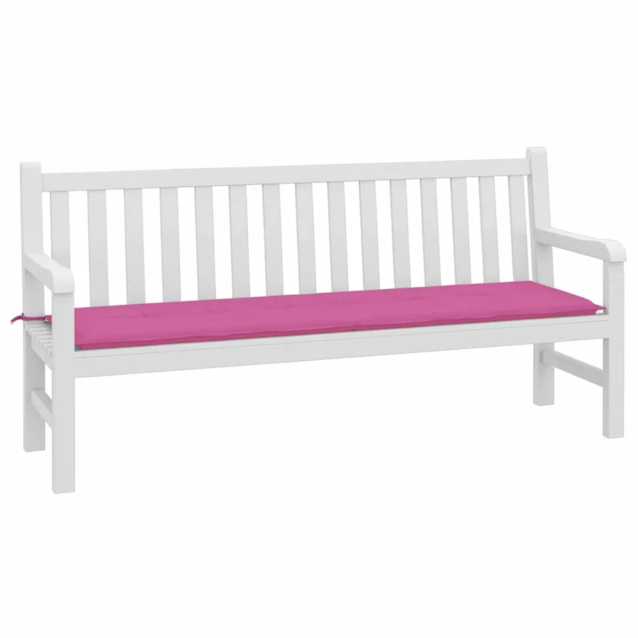 Coussin de banc Tissu Oxford Rose 150 x 50 x 3 cm - 3