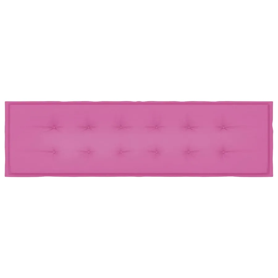 Coussin de banc Tissu Oxford Rose 150 x 50 x 3 cm - 4