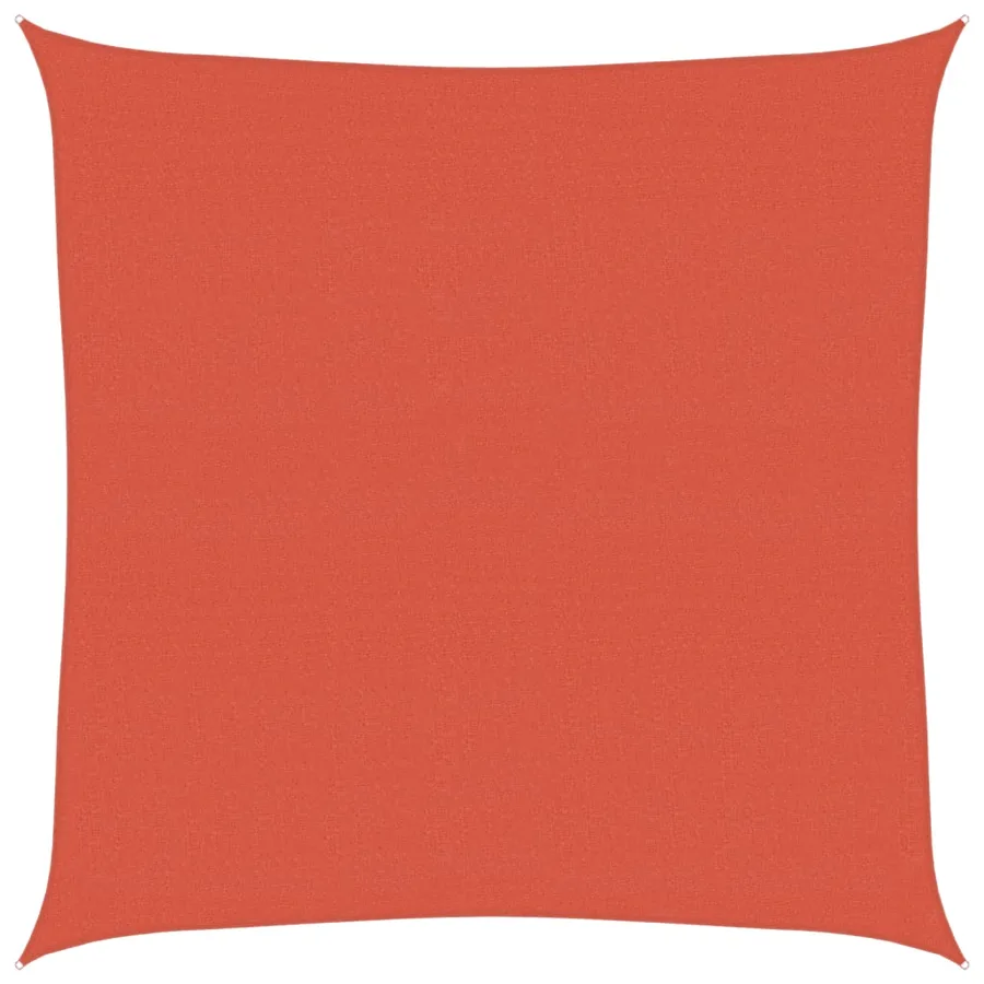 Voile d'ombrage 160 g/m² Terre cuite 4x4 m PEHD - 2