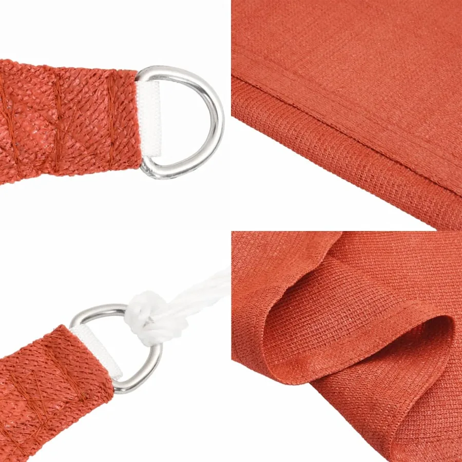 Voile d'ombrage 160 g/m² Terre cuite 4x4 m PEHD - 6