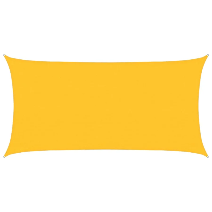 Voile d'ombrage 160 g/m² Jaune 3x6 m PEHD - 2