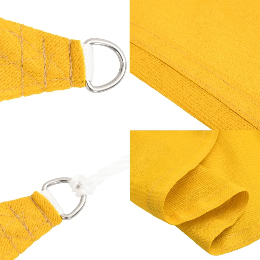 Voile d'ombrage 160 g/m² Jaune 3x6 m PEHD - 6