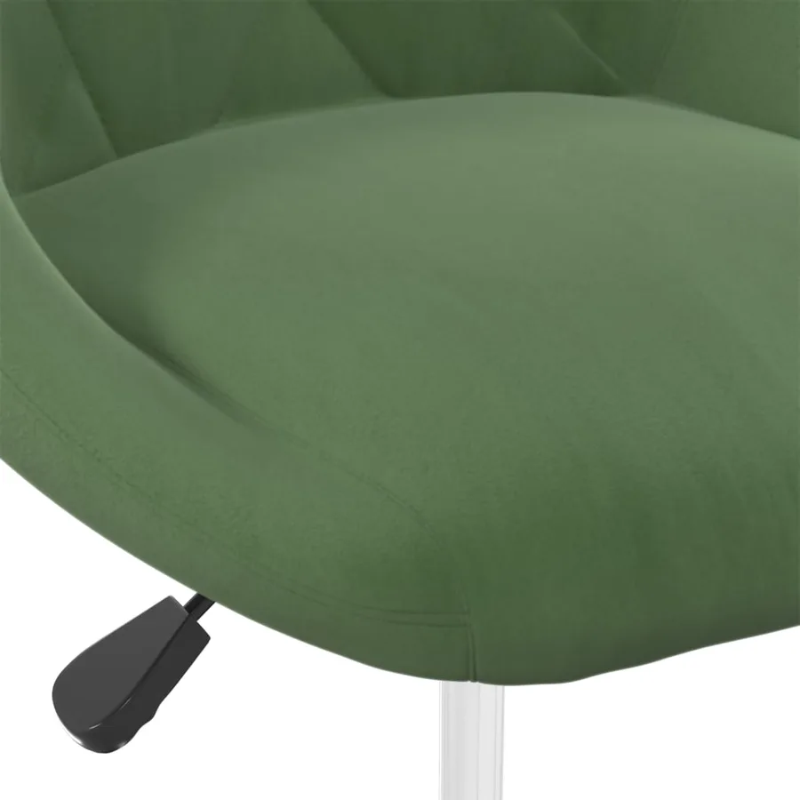 Chaises pivotantes à manger lot de 4 Vert foncé Velours - 7