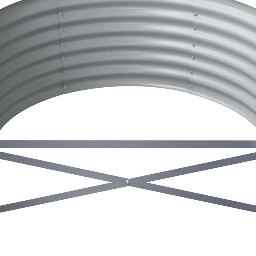 Lit surélevé de jardin Acier galvanisé Anthracite - 5