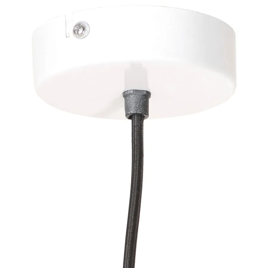 Lampe suspendue industrielle 25 W Blanc Rond 19 cm E27 - 7