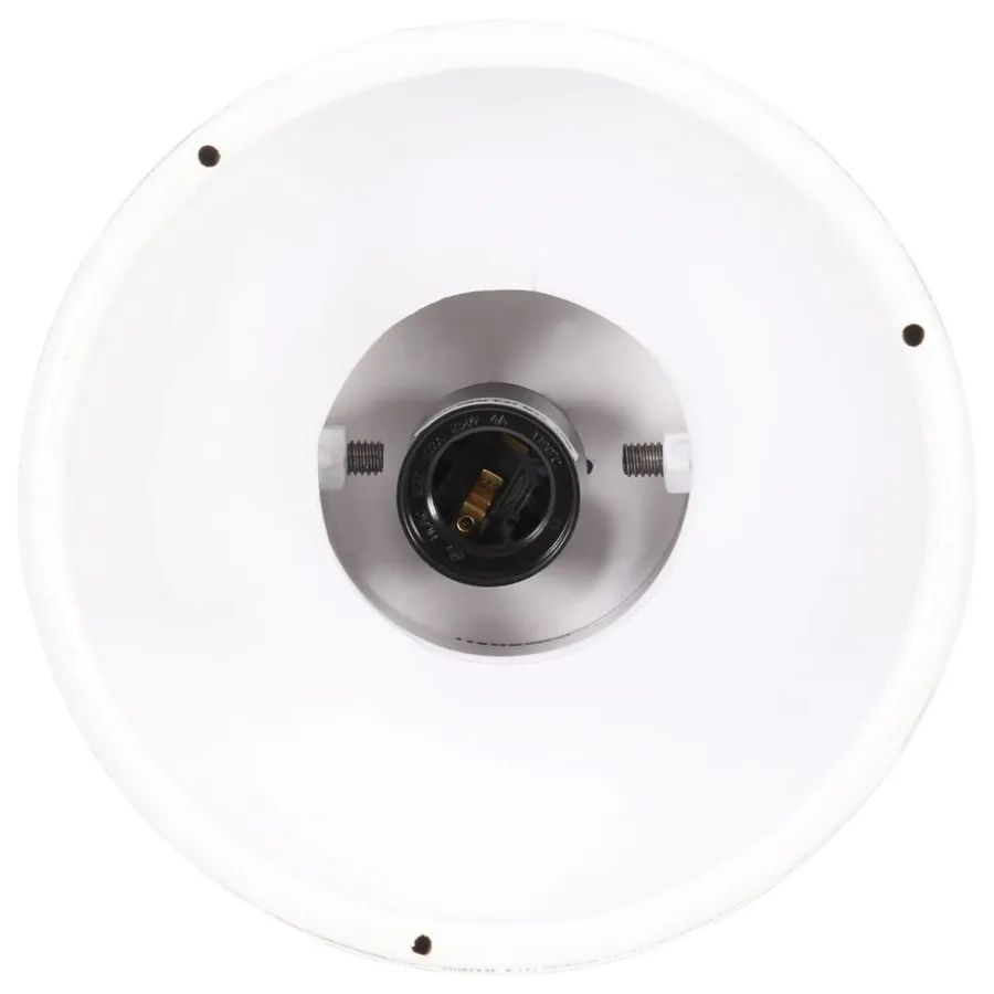 Lampe suspendue industrielle 25 W Blanc Rond 19 cm E27 - 8