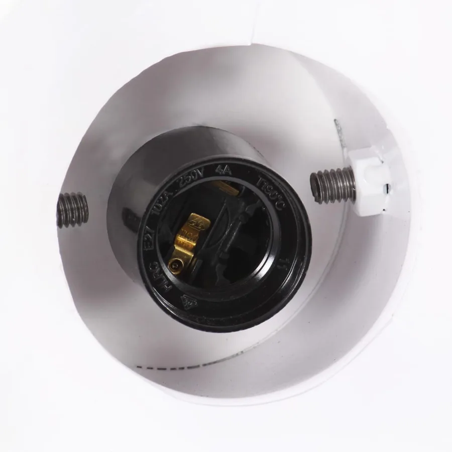 Lampe suspendue industrielle 25 W Blanc Rond 19 cm E27 - 9