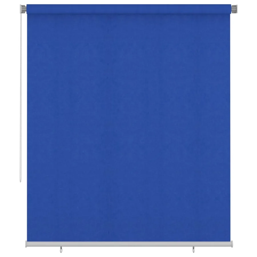 Store roulant d'extérieur 205 (l) x 230 (H) cm bleu HDPE