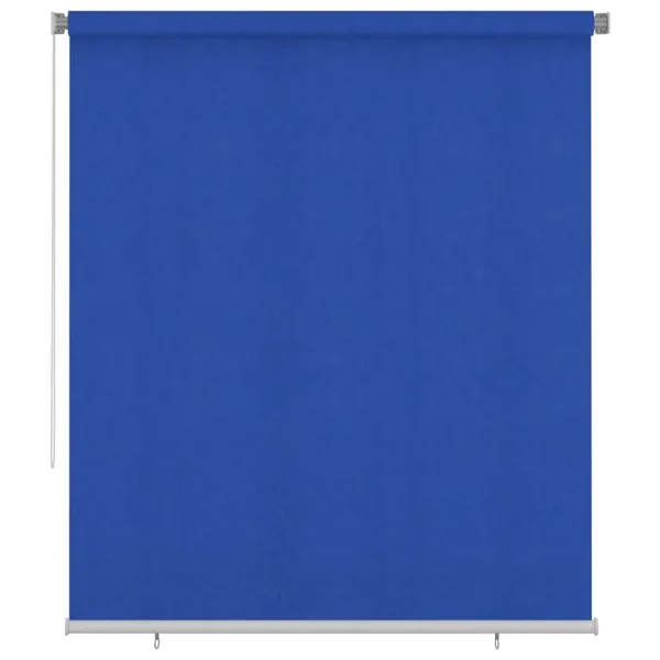 Store roulant d'extérieur 205 (l) x 230 (H) cm bleu HDPE