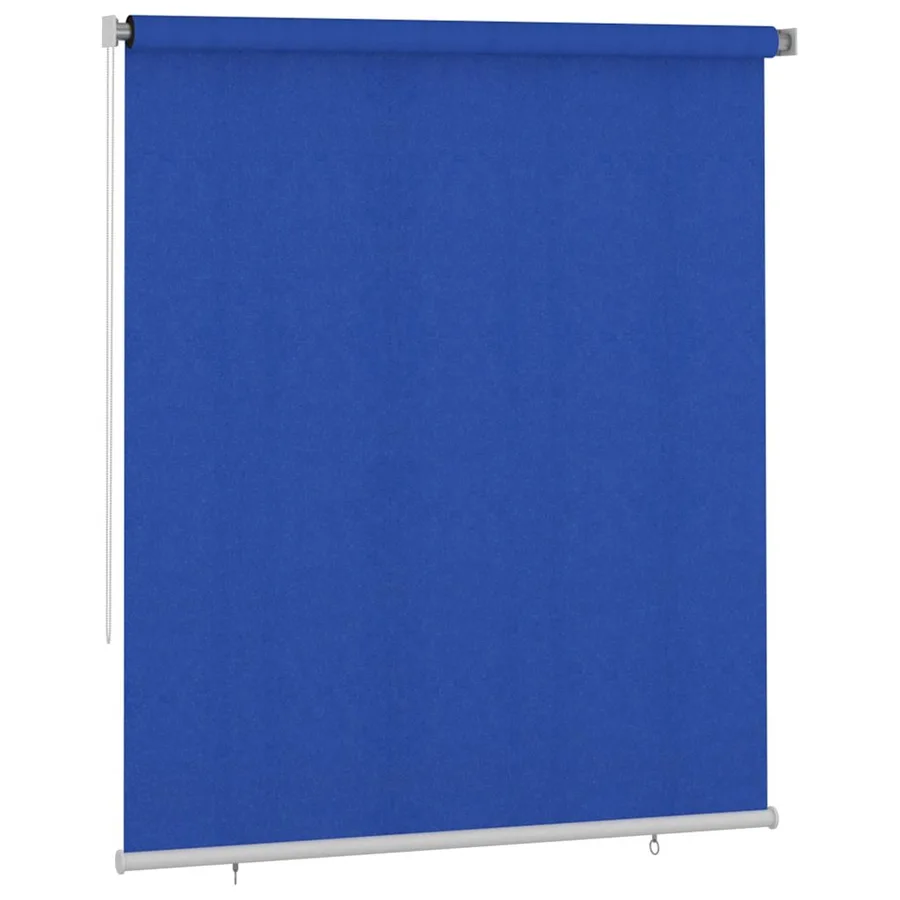 Store roulant d'extérieur 205 (l) x 230 (H) cm bleu HDPE - 2