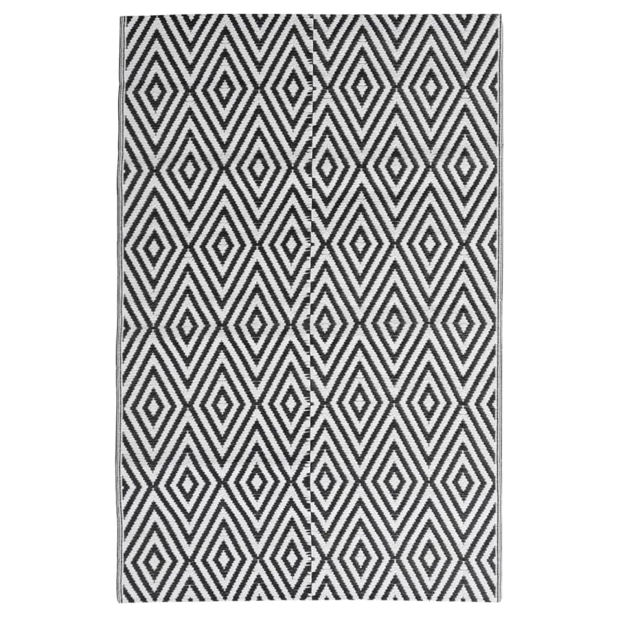 Tapis d'extérieur ARAKIL Noir 140x200 cm PP - 2
