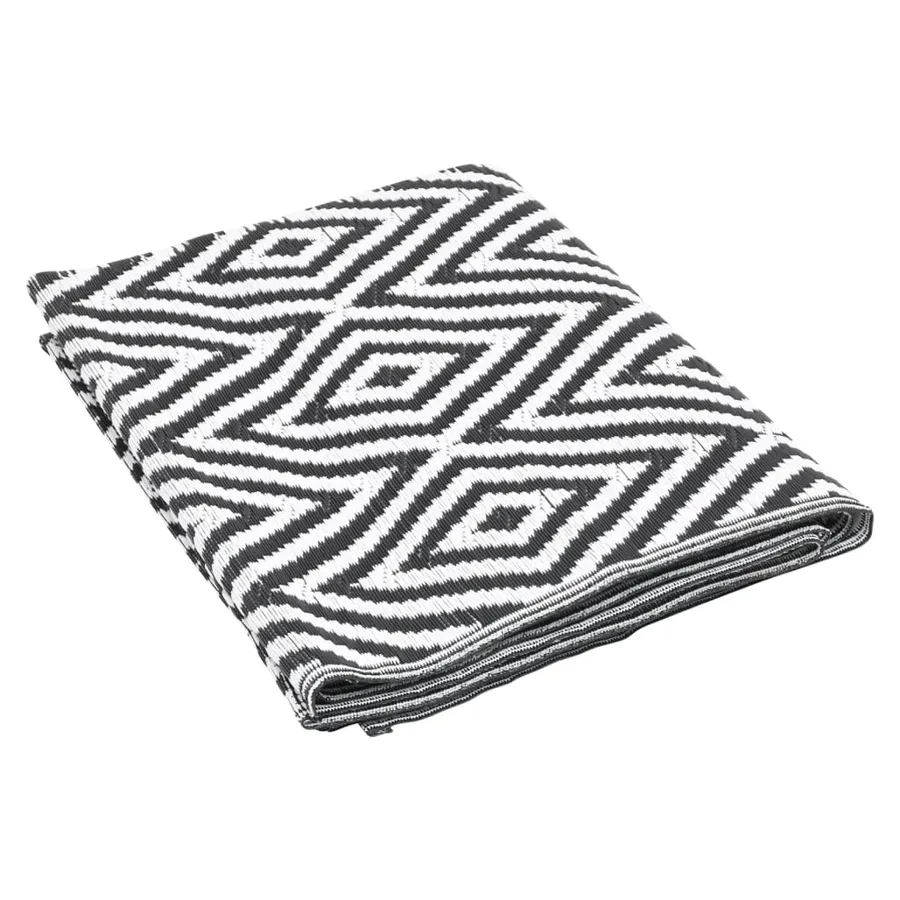 Tapis d'extérieur ARAKIL Noir 140x200 cm PP - 5