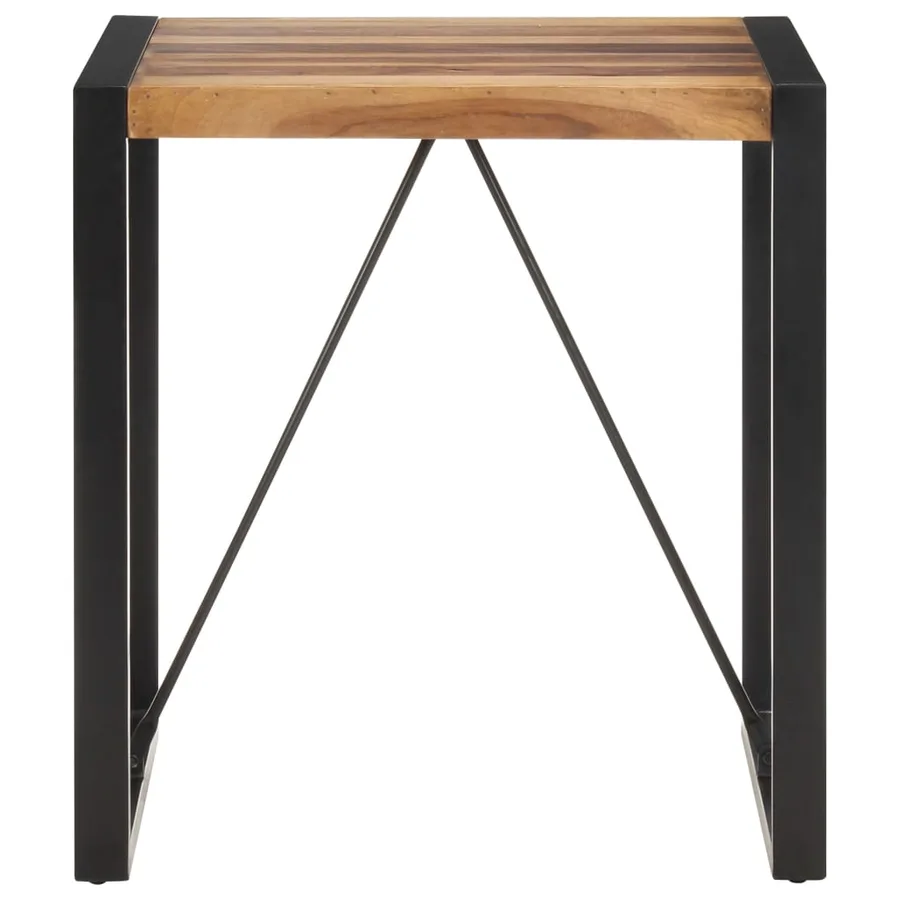 Table à manger 70x70x75 cm Bois d'acacia massif - 2