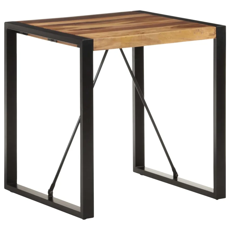 Table à manger 70x70x75 cm Bois d'acacia massif - 6