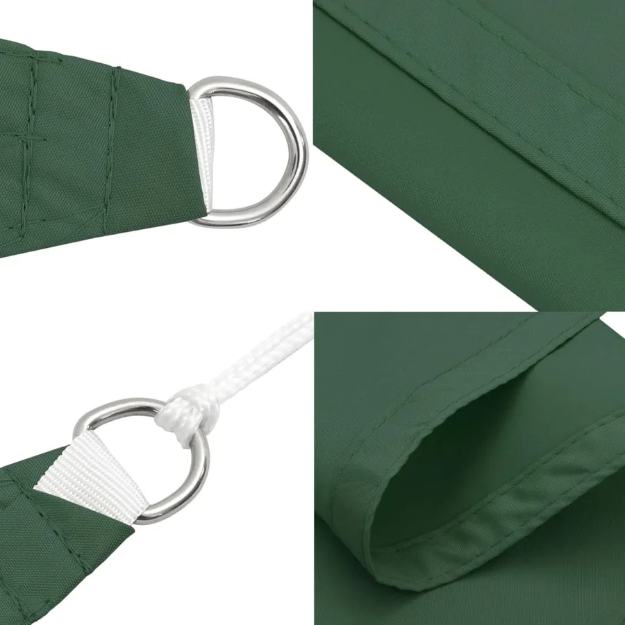 Voile de parasol tissu oxford rectangulaire 2x2,5 m vert foncé - 7