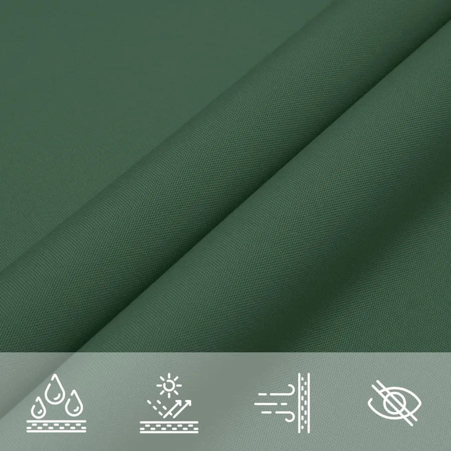 Voile de parasol tissu oxford rectangulaire 2x2,5 m vert foncé - 8