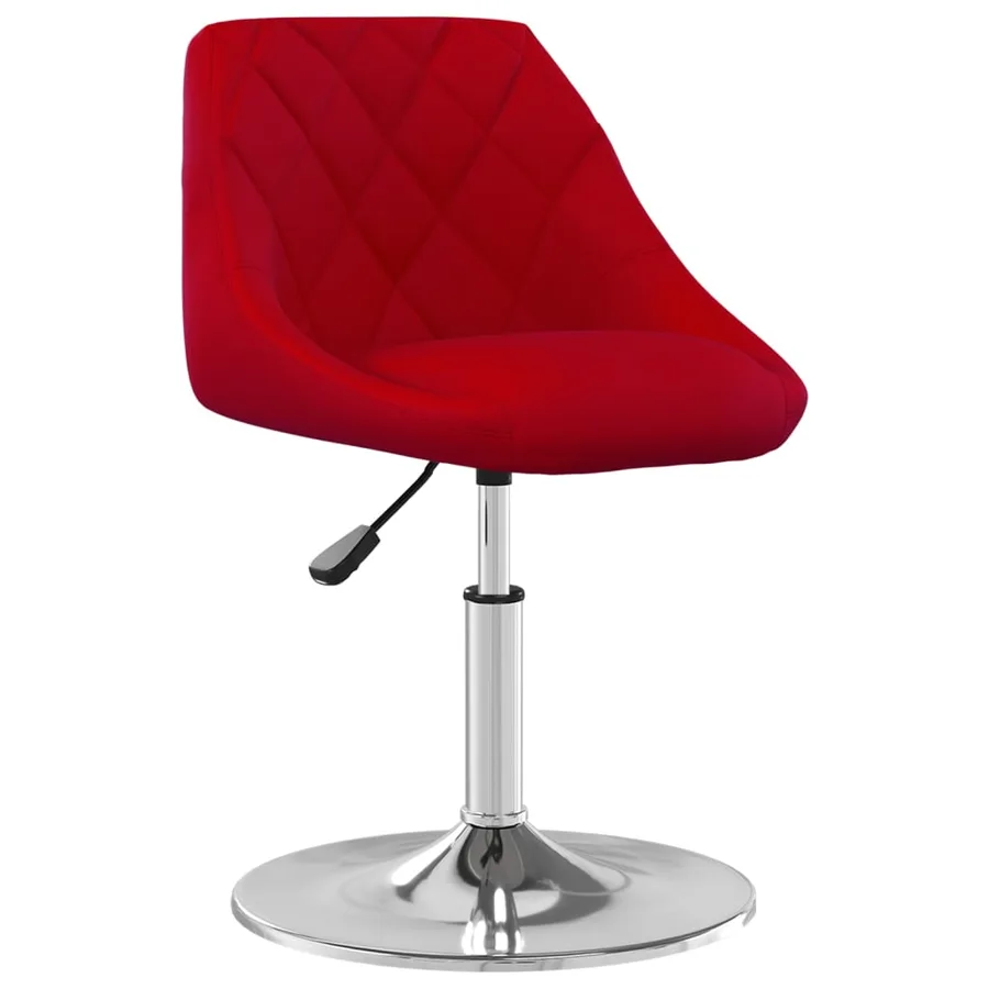 Chaises pivotantes à manger lot de 6 Rouge bordeaux Velours - 2