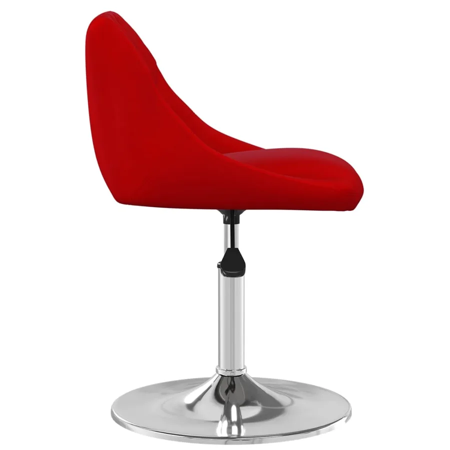Chaises pivotantes à manger lot de 6 Rouge bordeaux Velours - 4