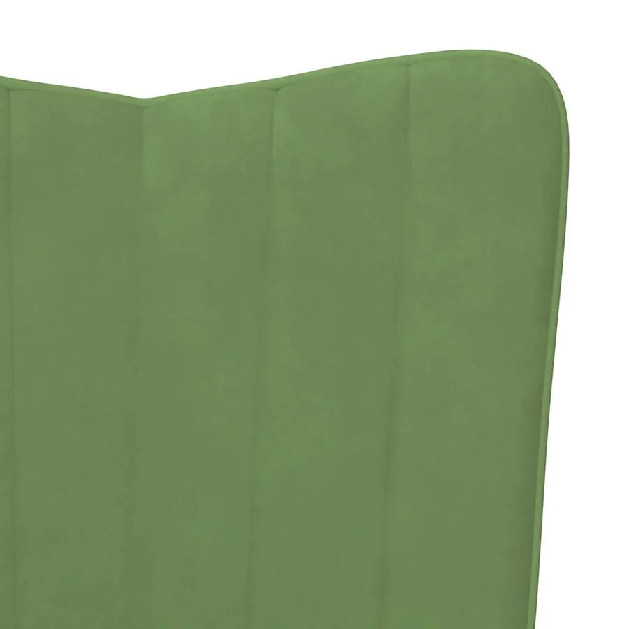 Chaise de relaxation Vert clair Velours - 6