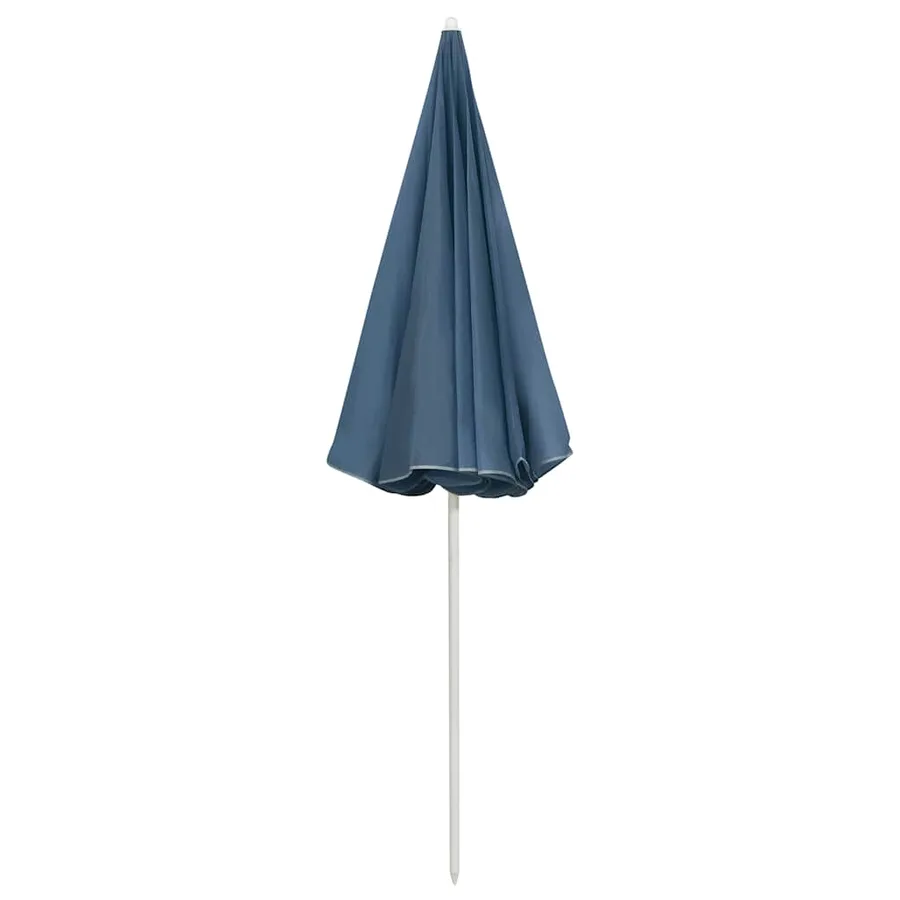 Parasol de plage bleu 240 cm - 4
