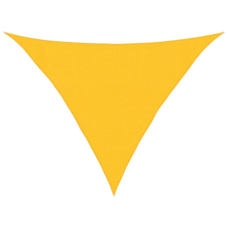 Voile d'ombrage 160 g/m² Jaune 3x3x4,2 m PEHD - 2