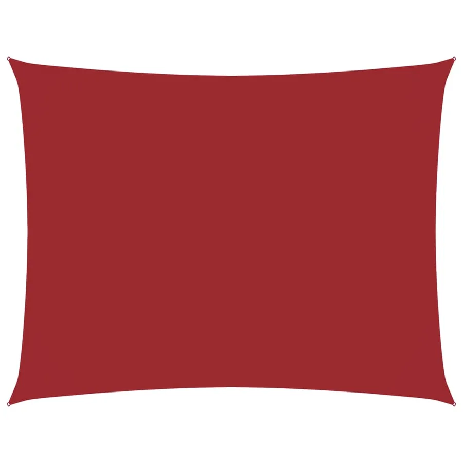 Voile de parasol tissu oxford rectangulaire 3,5x4,5 m rouge - 2