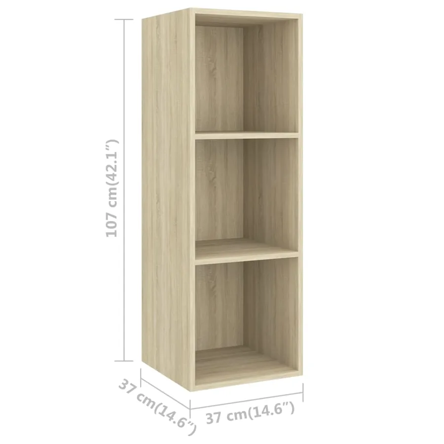 Ensemble de meubles TV 4 pcs Chêne sonoma Bois d'ingénierie - 8
