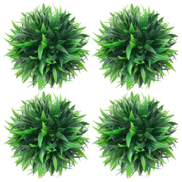 Boules de buis artificielles 4 pcs 15 cm