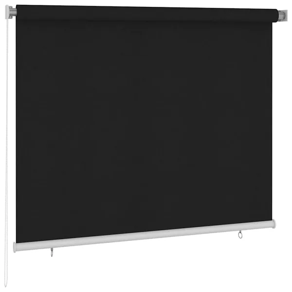 Store roulant d'extérieur 185 (l) x 140 (H) cm noir