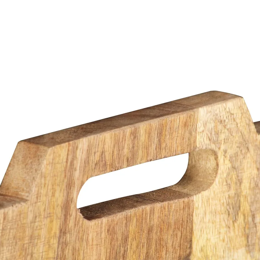 Porte-revue mural 33x10x67 cm Bois de manguier solide brut - 4