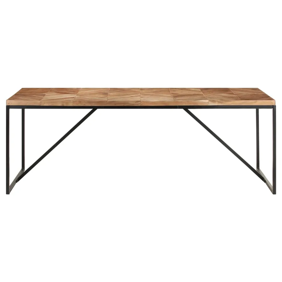 Table à dîner 200x90x76 cm Bois massif d'acacia et de manguier - 3
