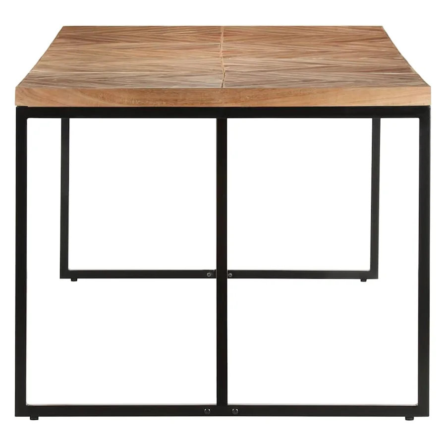 Table à dîner 200x90x76 cm Bois massif d'acacia et de manguier - 5