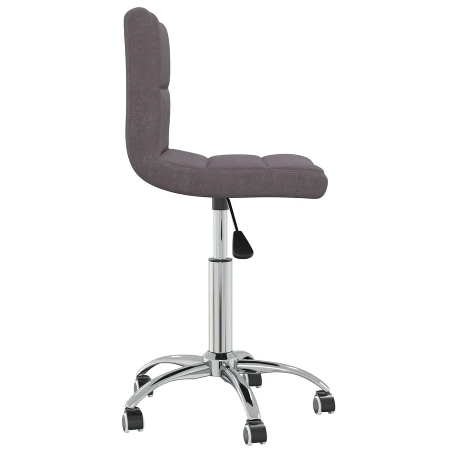 Chaise pivotante de salle à manger Taupe Tissu - 2