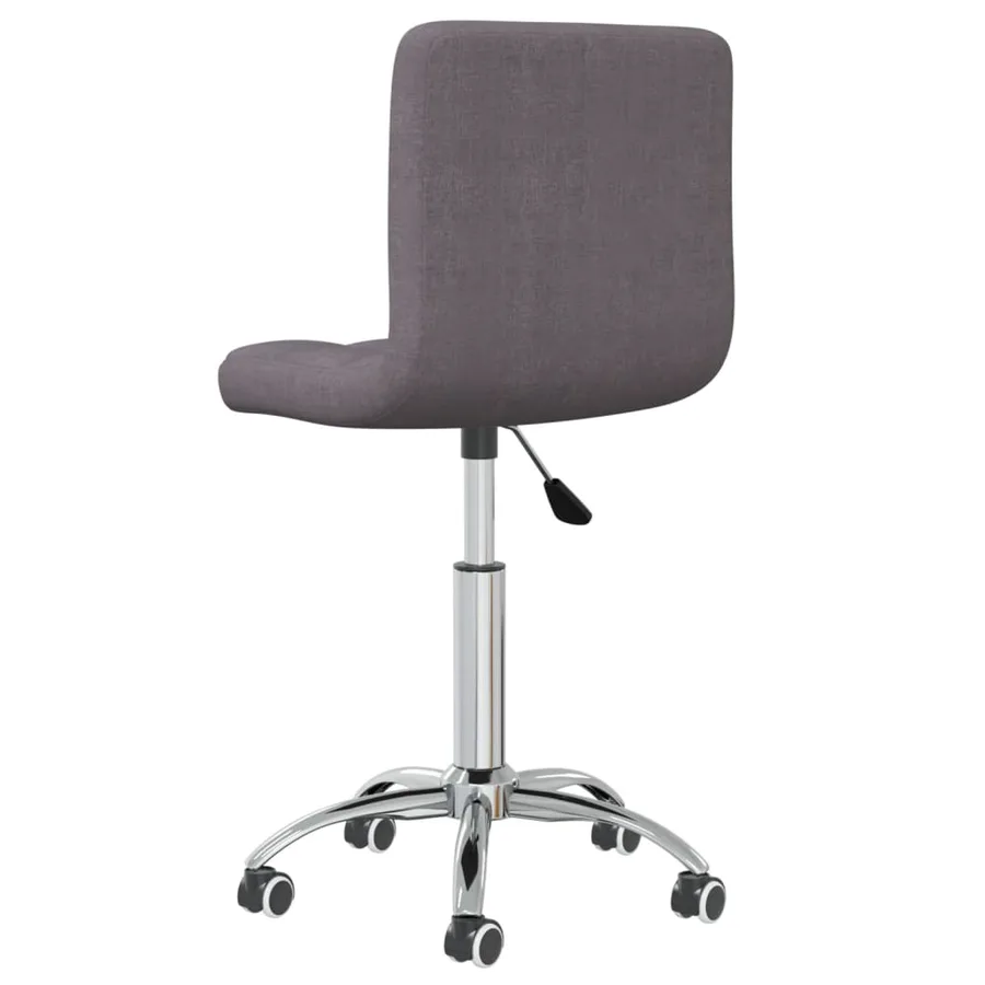 Chaise pivotante de salle à manger Taupe Tissu - 3