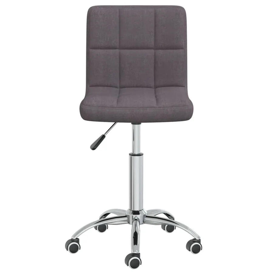 Chaise pivotante de salle à manger Taupe Tissu - 4