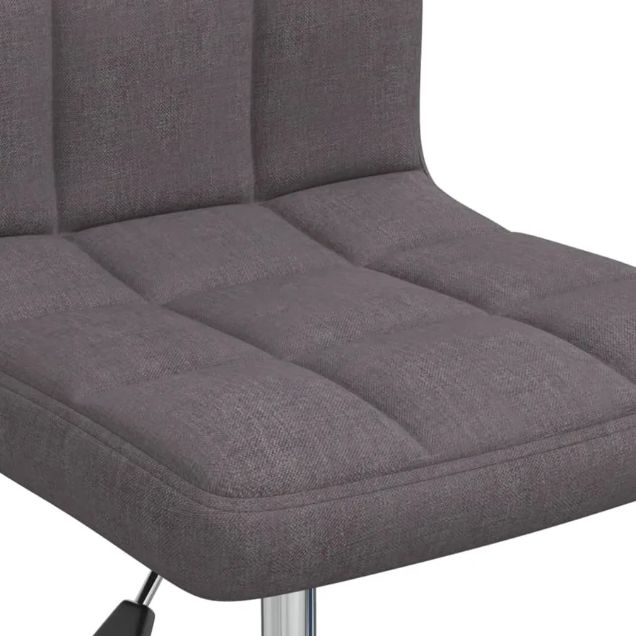 Chaise pivotante de salle à manger Taupe Tissu - 7